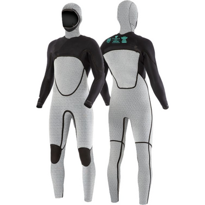 Vissla North Seas 5.5-4.5 Hooded Full Suit - Black