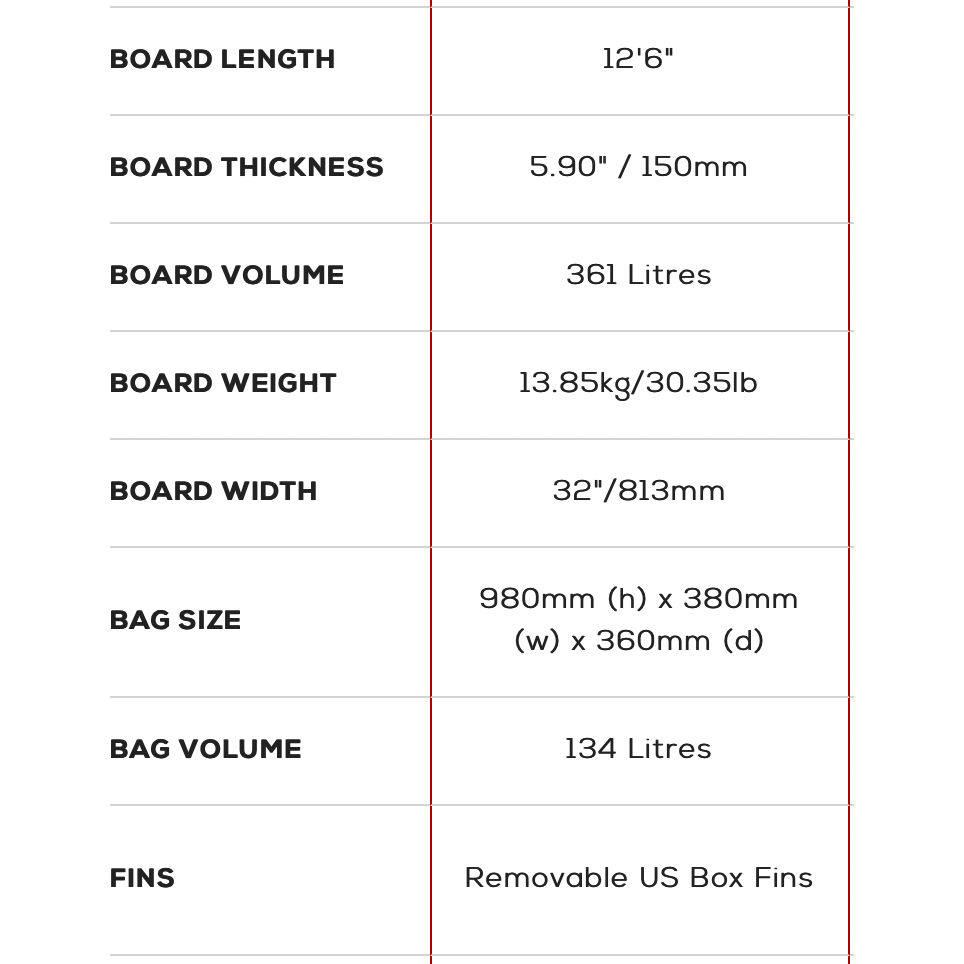 Red Paddle 12'6" Voyager